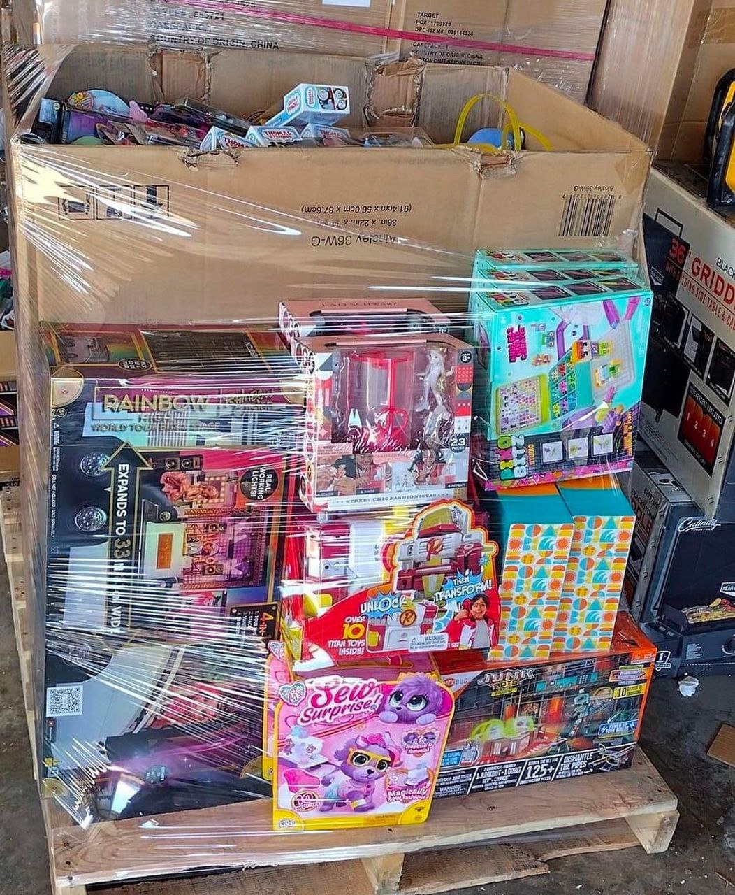 kerst speelgoed pallet