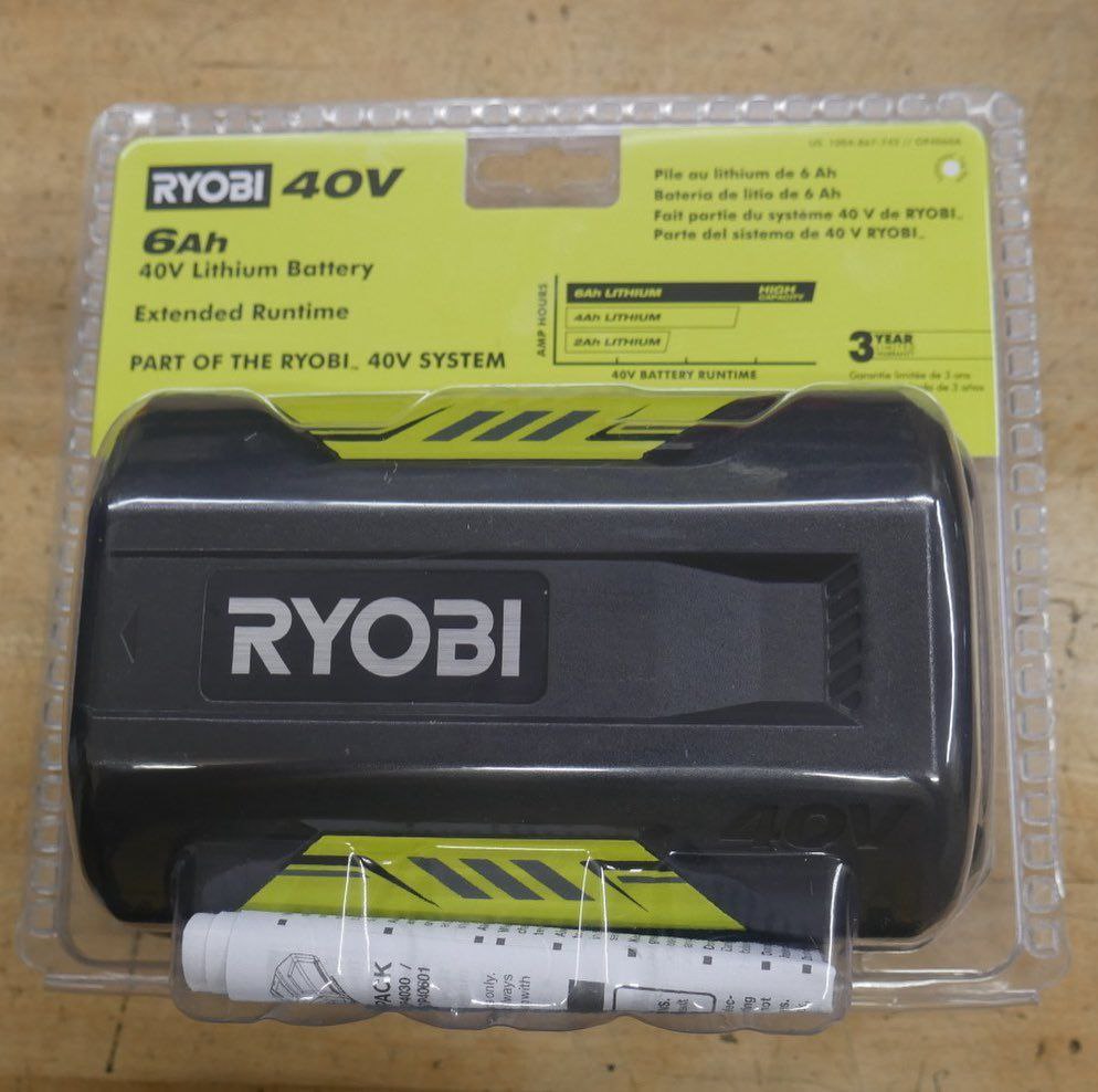 Ryobi 40V batterijen